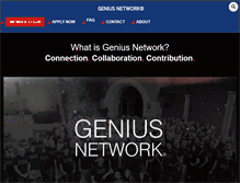 Tablet Screenshot of geniusnetwork.com